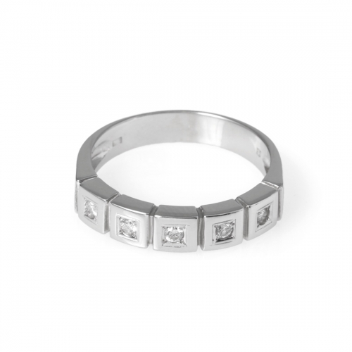 Alliansring Square Vitguld Carl Hoff Selection