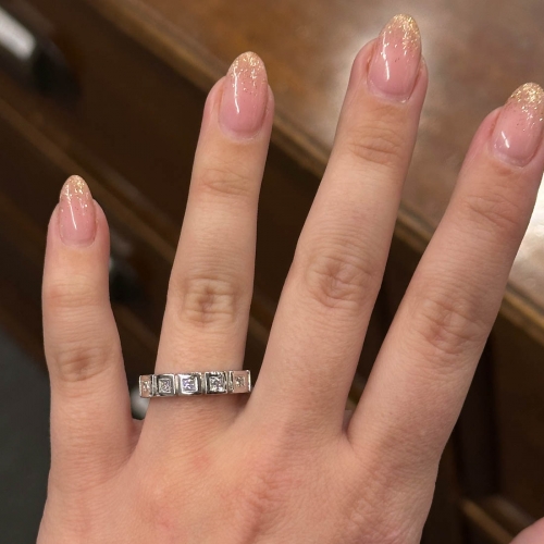 Alliansring Square Vitguld Carl Hoff Selection