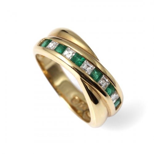 Diamantring Smaragder Carl Hoff Selection