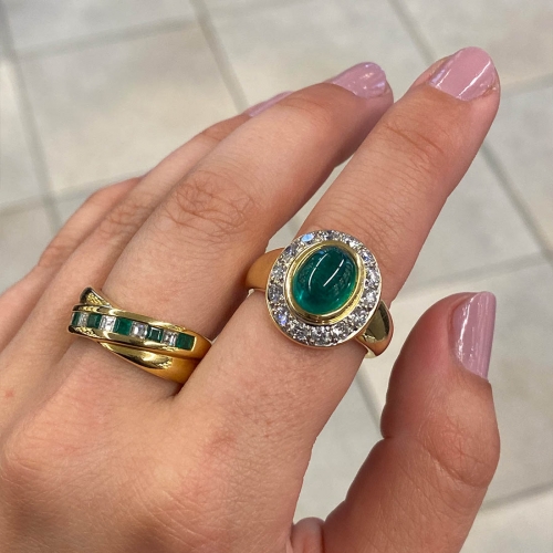 Diamantring Smaragder Carl Hoff Selection