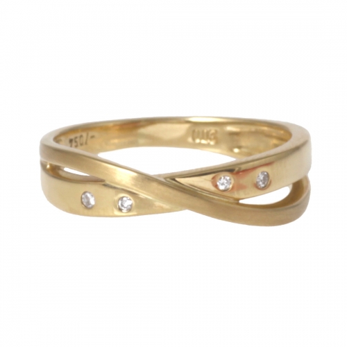 Guldring Korsad Diamanter Carl Hoff Selection