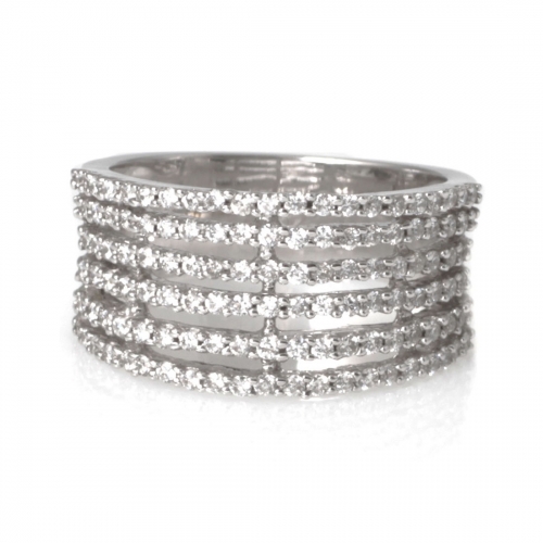 Alliancering Vitguld Diamanter Carl Hoff Selection