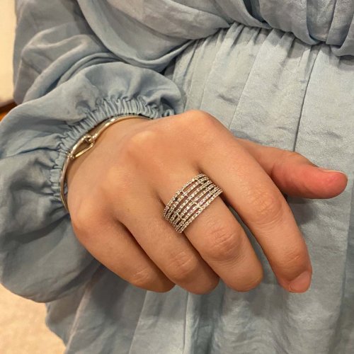 Alliancering Vitguld Diamanter Carl Hoff Selection