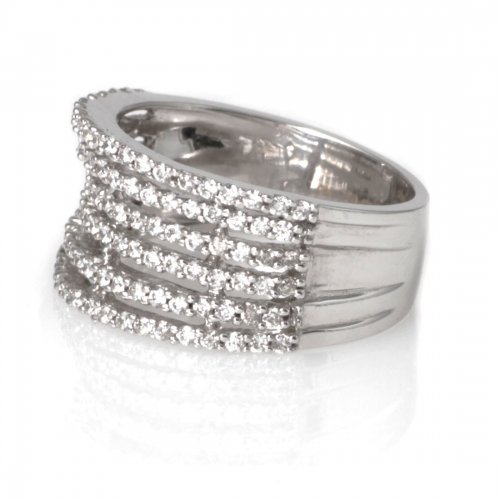 Alliancering Vitguld Diamanter Carl Hoff Selection