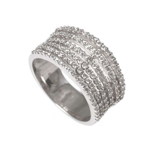 Alliancering Vitguld Diamanter Carl Hoff Selection