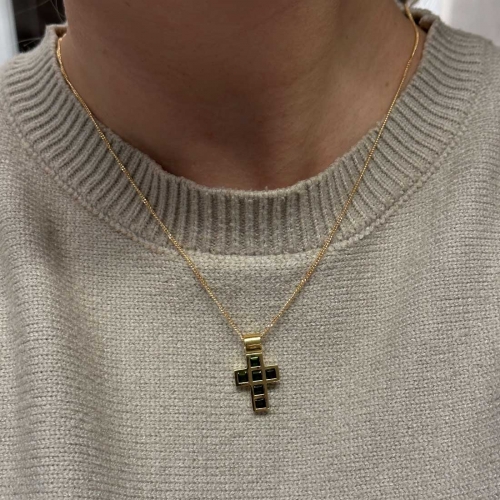 Guldkors Grön Turmalin Carl Hoff