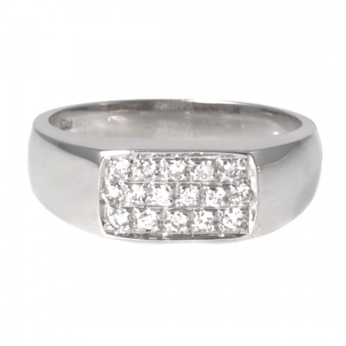 Briljantring Pavéklack Vitguld Carl Hoff Selection