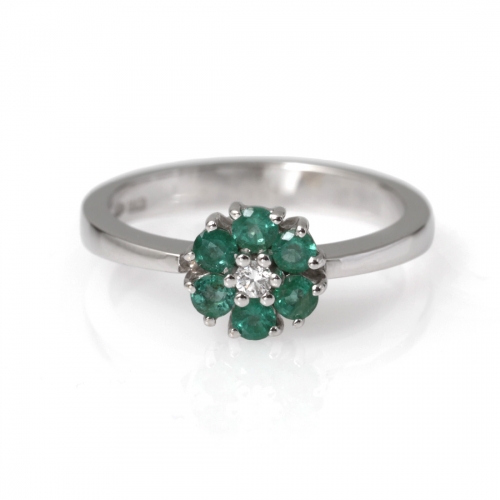 Smaragdring Vitguld Carl Hoff Selection