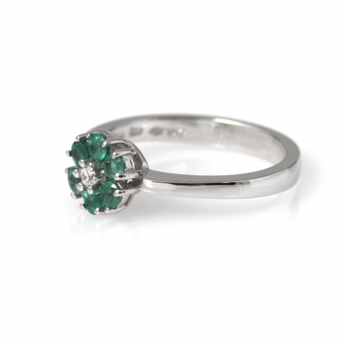 Smaragdring Vitguld Carl Hoff Selection