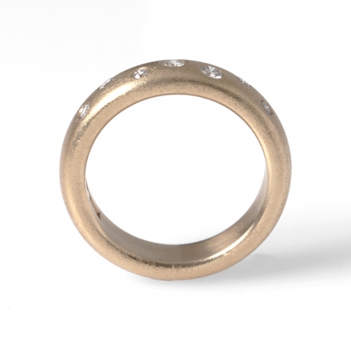 Diamantring Stjärnhimmel Rödguld Carl Hoff