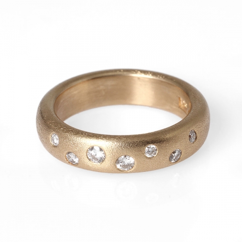 Diamantring Stjärnhimmel Rödguld Carl Hoff