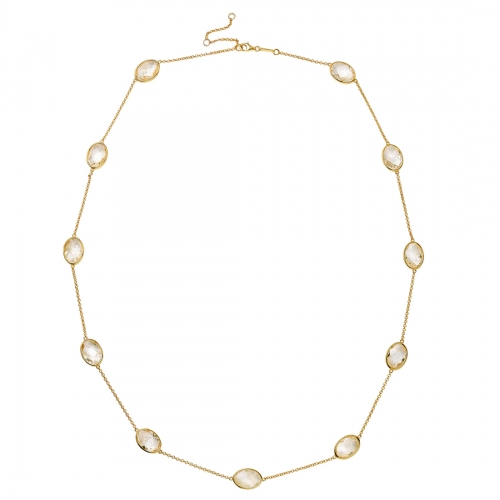 Paulina Just Perfect Necklace Aqua Green Gold