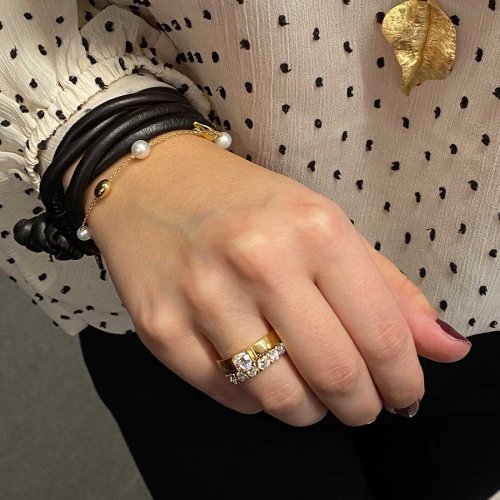 Armillas Acqua Pearl Armband Guld Chimento