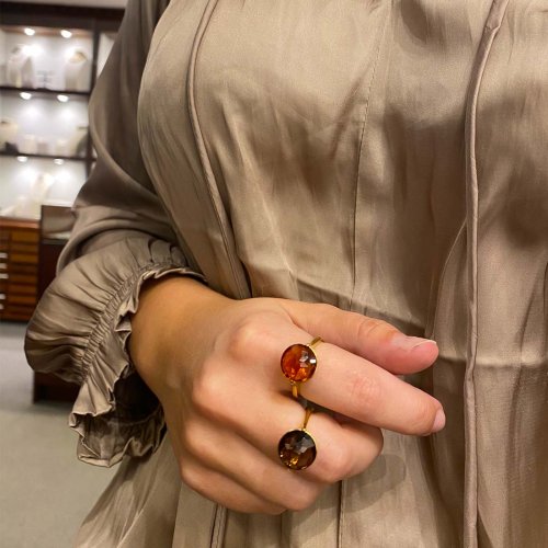 Sigilli Ring Rökkvarts Guld Chimento