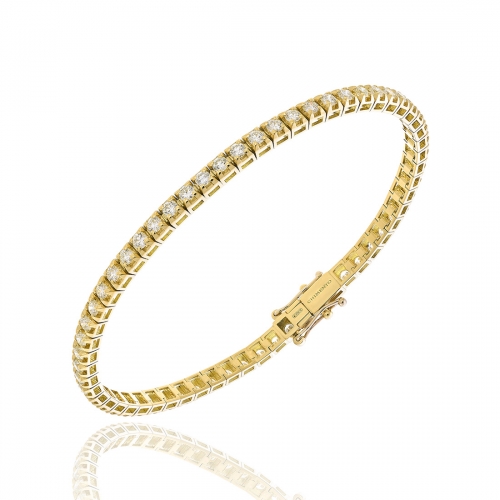 Tennisarmband guld och diamanter