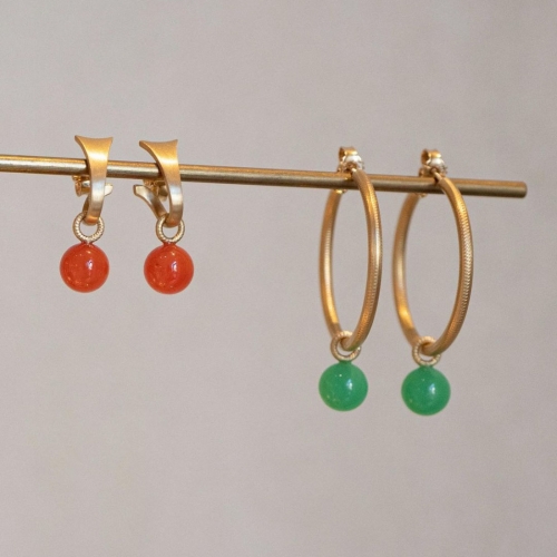 Globe Hängen Karneol (par) Dulong