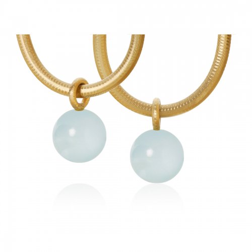 Globe Hängen Akvamarin Guld (par) Dulong Fine Jewelry