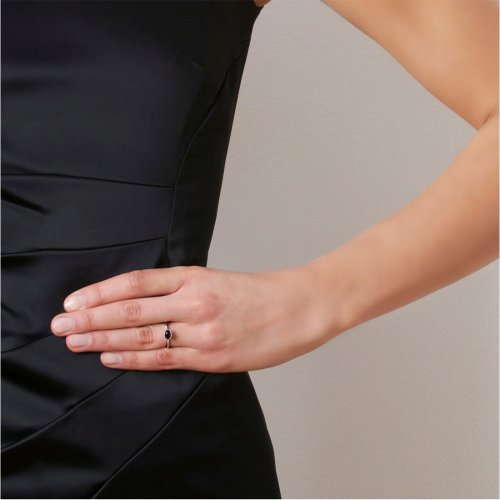 Love Bead Ring - Rökkvarts Efva Attling