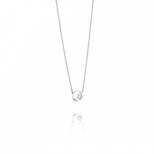 EFVA ATTLING 60s Pärlhalsband Silver Sötvattenspärla