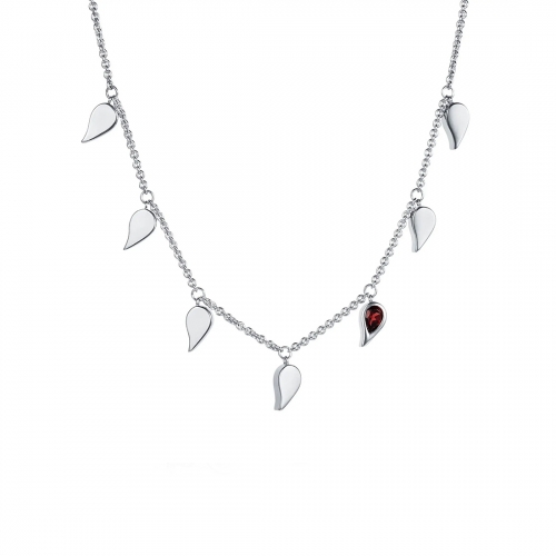 Sparkle of Life collier röd Granat