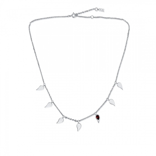 Sparkle of Life collier röd Granat