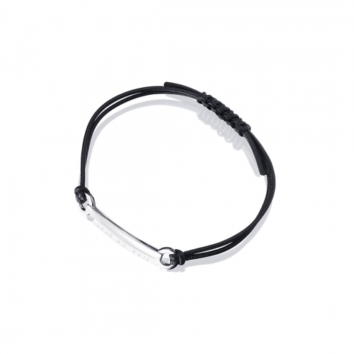 Efva Attling Take No Shit Armband Läder Silver