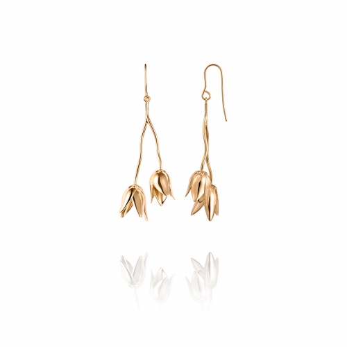 Efva Attling Victoria Skoglund The Floral Garden Örhängen Förgyllt Silver