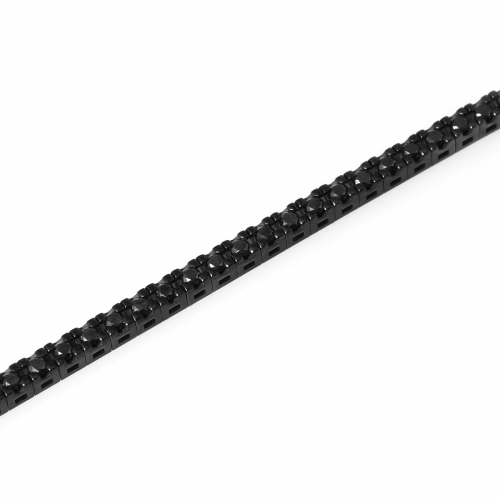 Tennisarmband Svartrodierat Guld Carl Hoff Selection