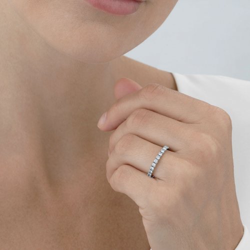 Aurora Helallians 0,98ct Vitguld