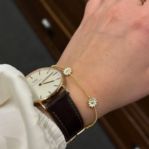 Daisy Armband Förgyllt 7mm Georg Jensen