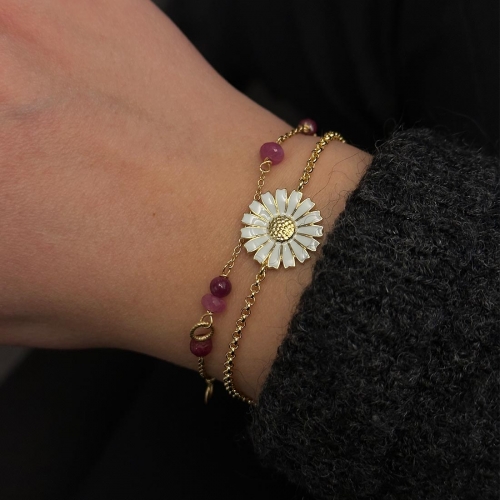 Daisy Armband Förgyllt 15mm Georg Jensen