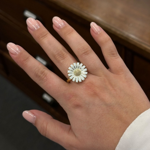 Daisy Ring Förgylld 18mm Georg Jensen