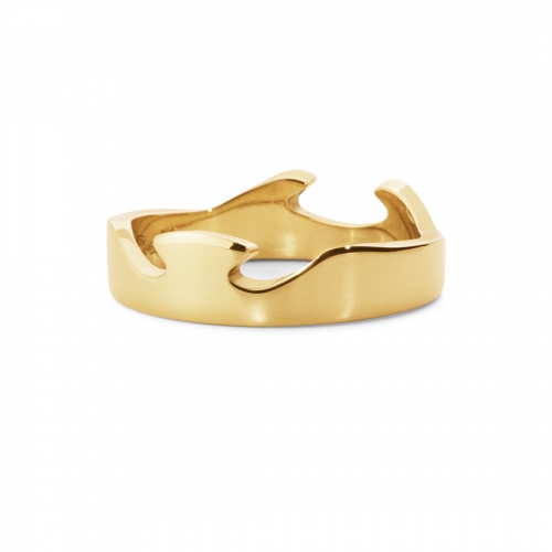 Fusion Ytterring Gult Guld Georg Jensen