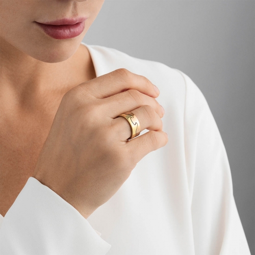 Fusion Ytterring Gult Guld Georg Jensen