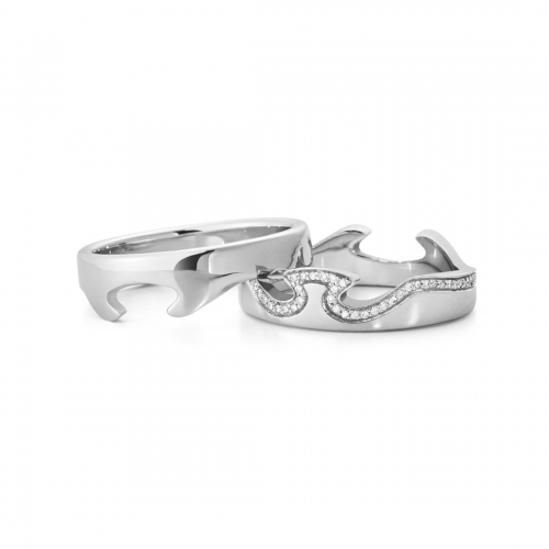 Fusion Ytterring Vitguld Georg Jensen