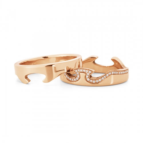 Fusion Line Ytterring Roséguld Georg Jensen