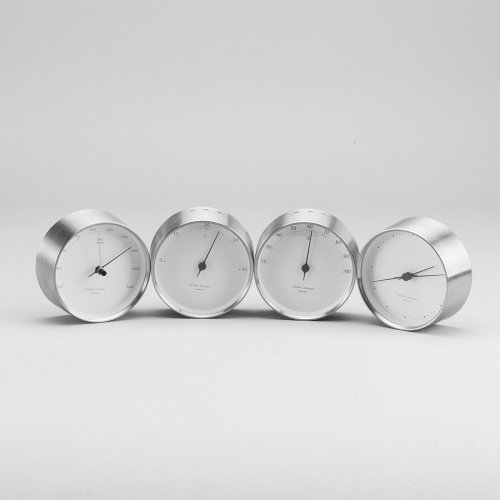 Koppel Hygrometer Vit/Stål 100 mm Georg Jensen