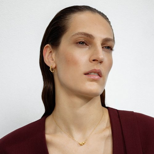 Moonlight Grapes Creoler Guld Georg Jensen