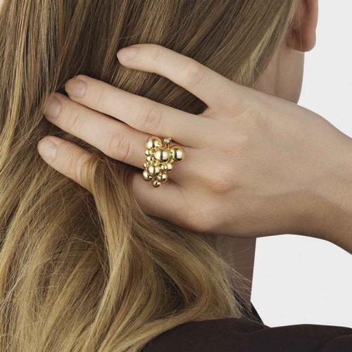 Moonlight Grapes Ring Guld Georg Jensen