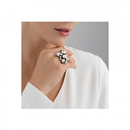 Georg Jensen Moonlight Grapes Ring Large