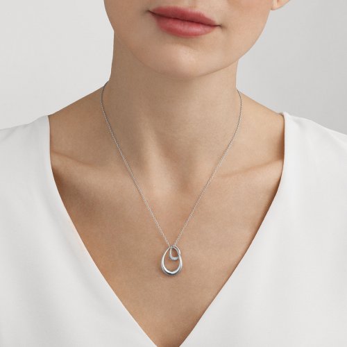 Offspring Pendant Pavé Silver Georg Jensen