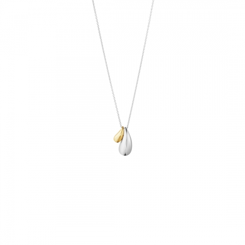 Dubbelt hänge i silver och 18k guld