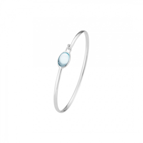 Torun Armring Silver Blå Topas