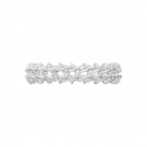 Weft Silverarmband 2 länkar