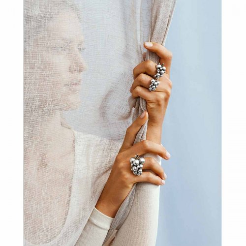 Moonlight Grapes Ring Medium Georg Jensen