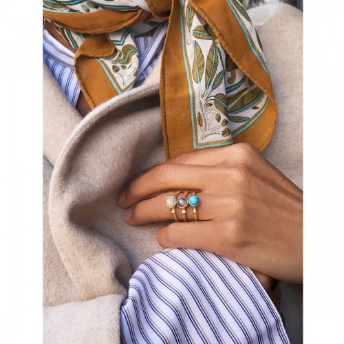 Lotus Ring 0 Grå Månsten Ole Lynggaard Copenhagen