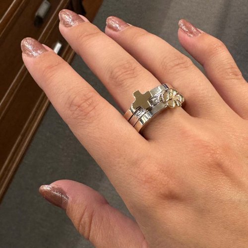 Possibilities Silverring Guldkors Heiring