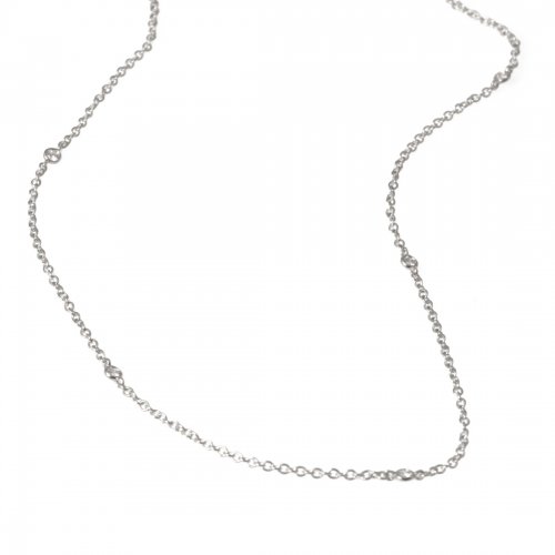 Briljanthalsband Vitguld 90 cm 0,25ct Crieri