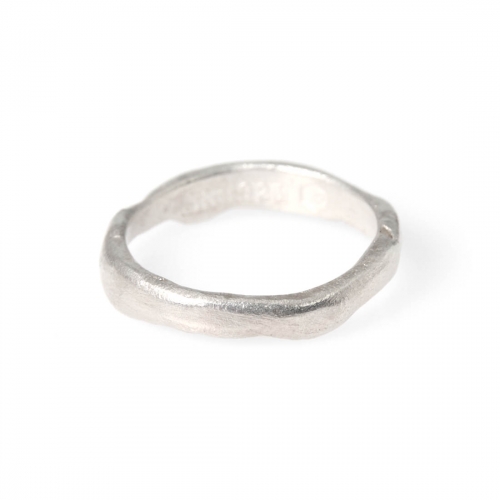 Recycled Thin Ring Silver Jenny Kåberg Metalldesign
