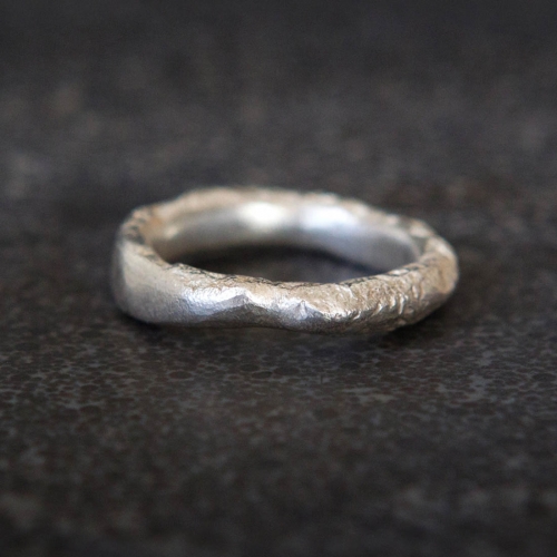 Recycled Thin Ring Silver Jenny Kåberg Metalldesign